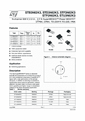 DataSheet STP3N62K3 pdf